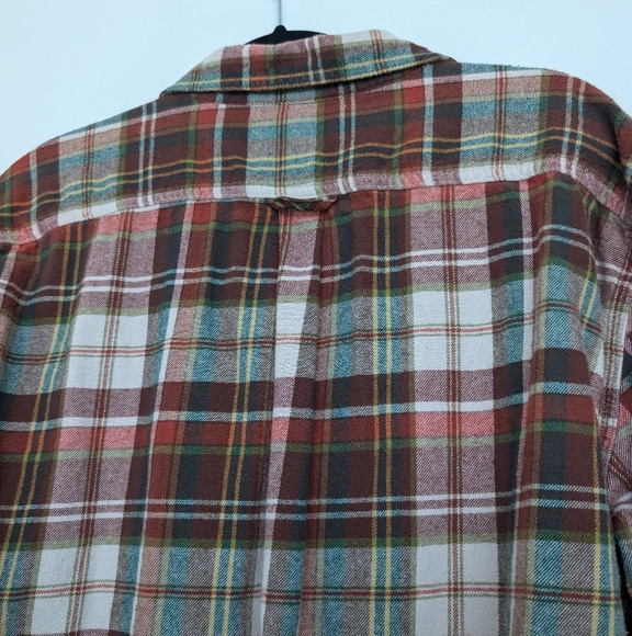 Eddie Bauer Brushed Cotton Plaid Button Down Shacket Jacket Flannel Sz XXL - Picture 12 of 16